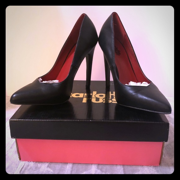 Charlotte Russe Shoes - SOLD ~ Charlotte Russe Black Leather Pumps